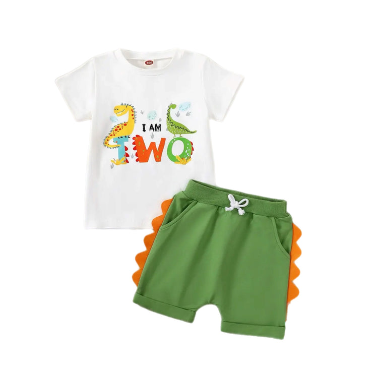 TWO Little MR Dino Birthday Set