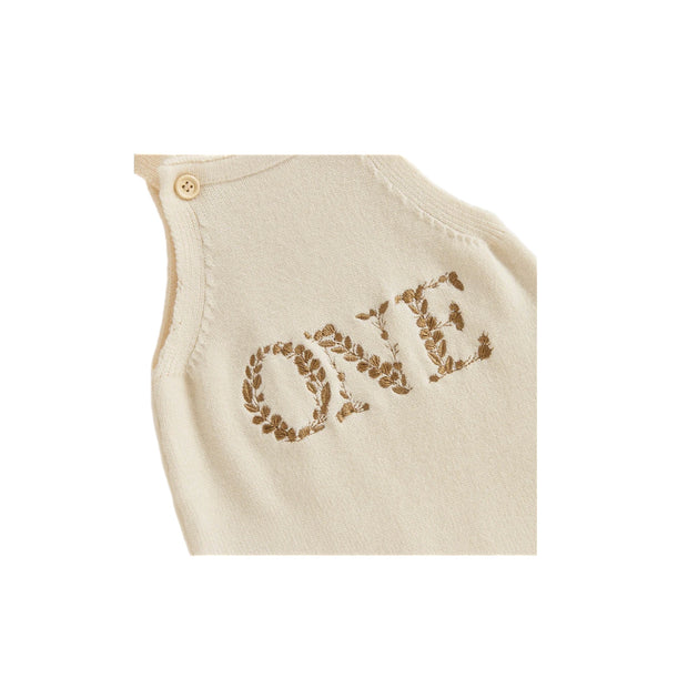 ONE Knit Birthday Romper