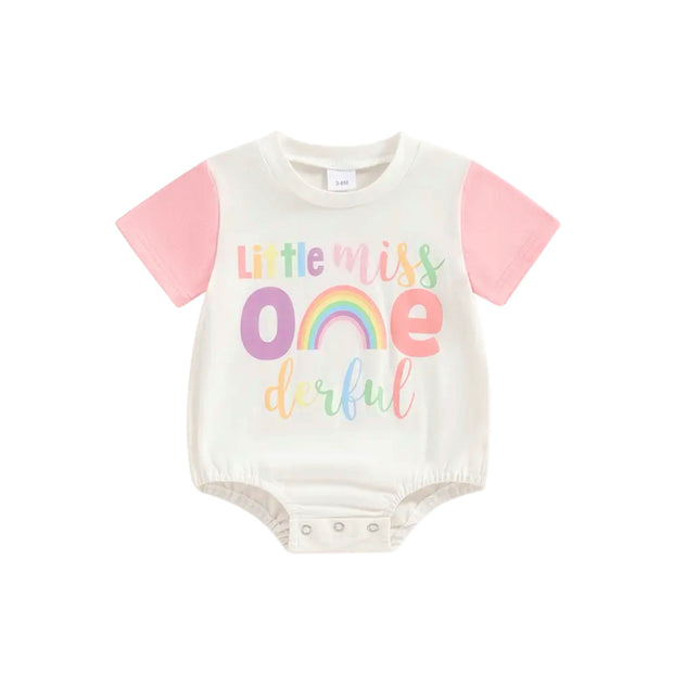 Little Miss Onederful Birthday Onesie