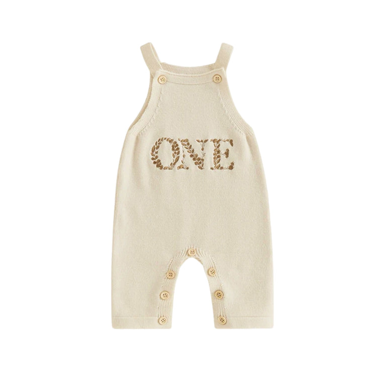 ONE Knit Birthday Romper