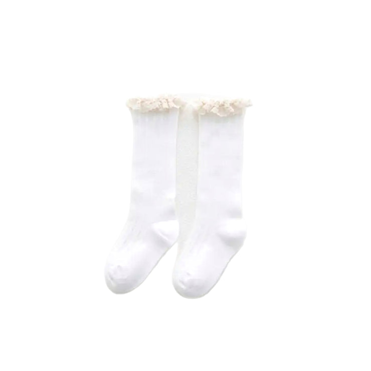 Cayley Lace Socks- White