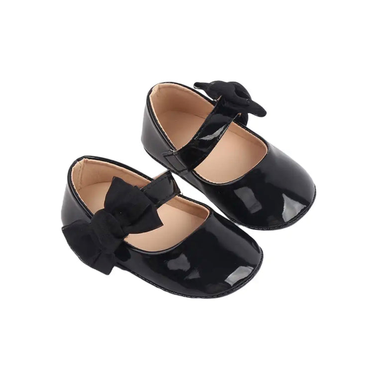 Malorie Bow Shoes- Black
