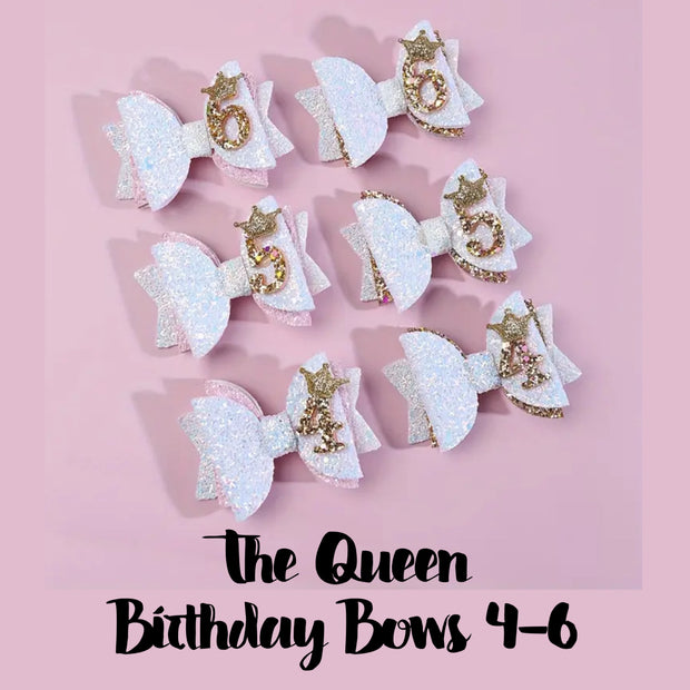 The Queen of Birthday Bows 4 to 6