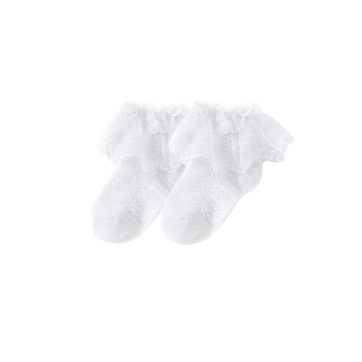 Vicki Lace Socks- White
