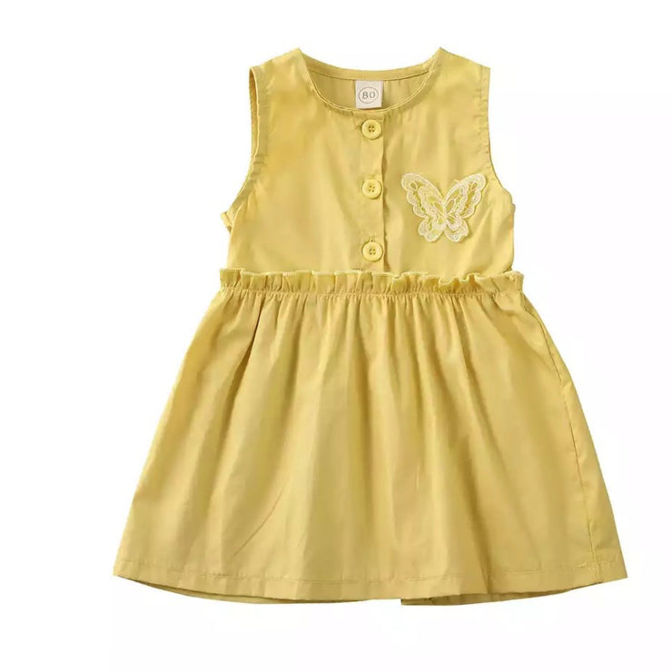 Shabina Butterfly Dress - Yellow