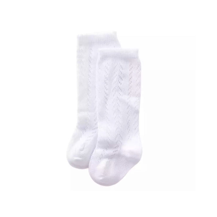 Anastasia Knit Socks- White