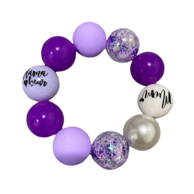 BB Mama Bead Bracelet- Perfect Purple