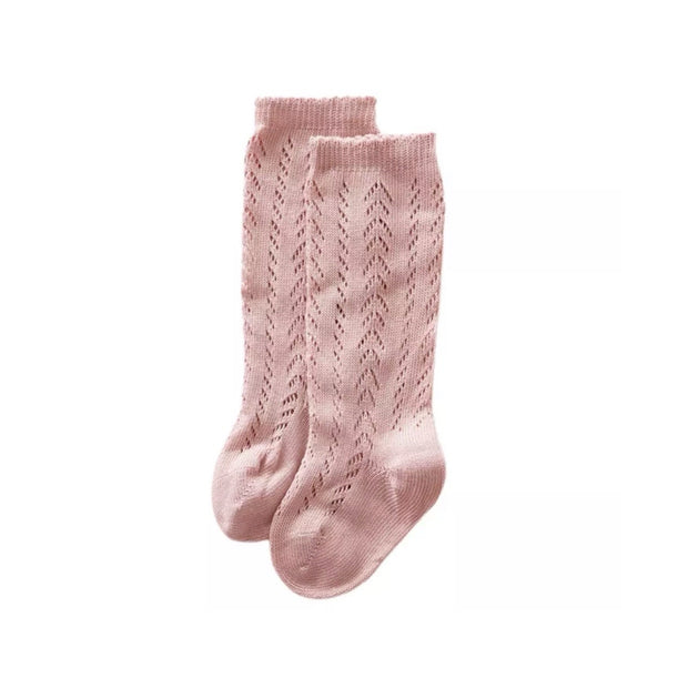 Anastasia Knit Socks- Blush