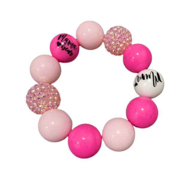 BB Mama Bead Bracelet- Pretty Pink