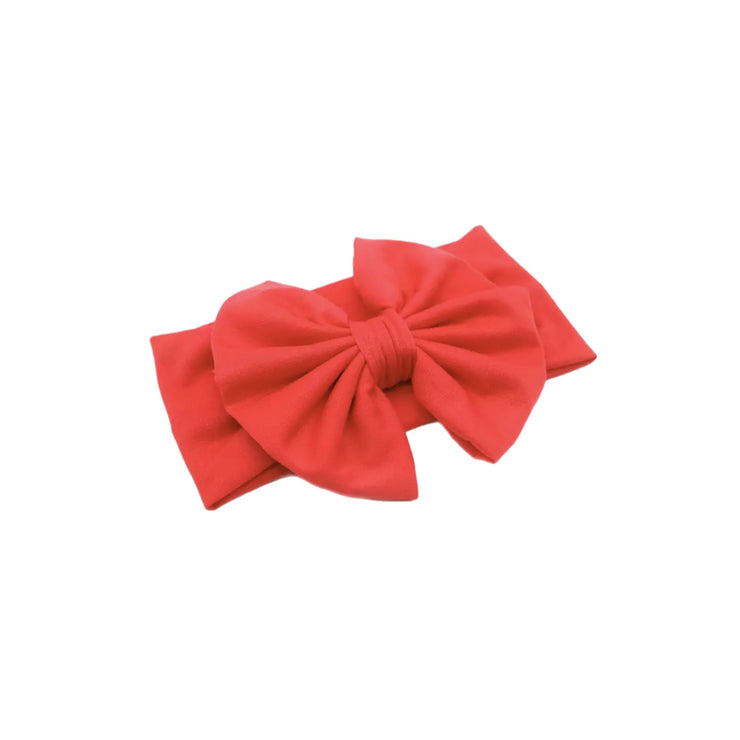 Aria Bow Headband- Red
