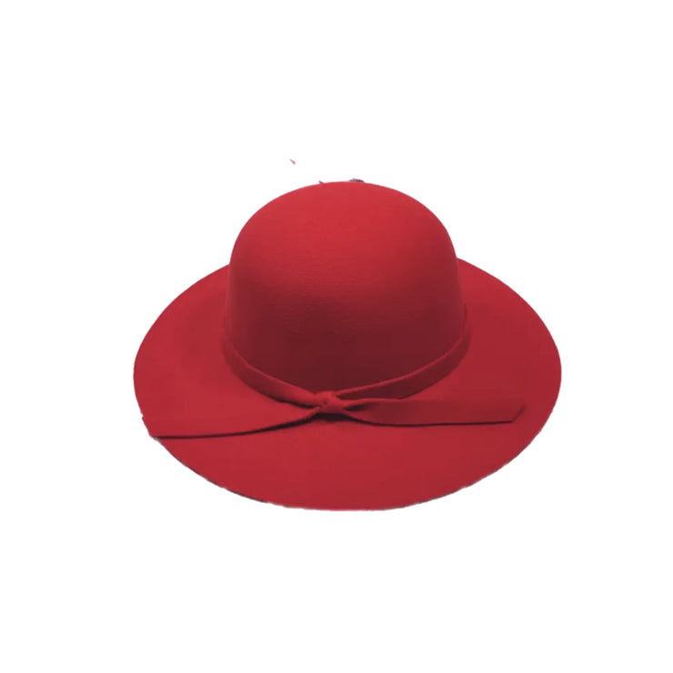 Freya Felt Hat- Red