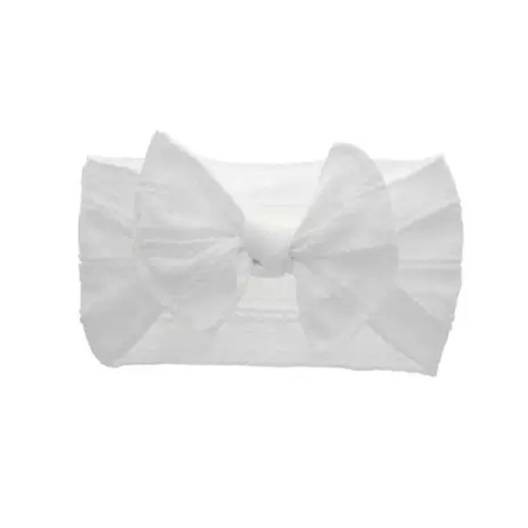 Gabby Bow Headband- White