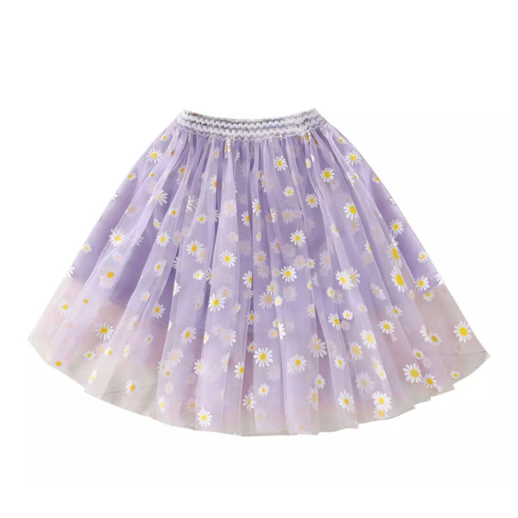 Thea Tulle Skirt- Purple Daisy