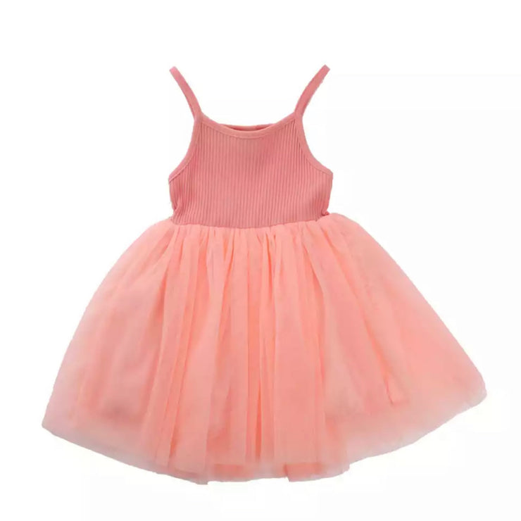 Adelaide Tutu Dress-Coral Pink