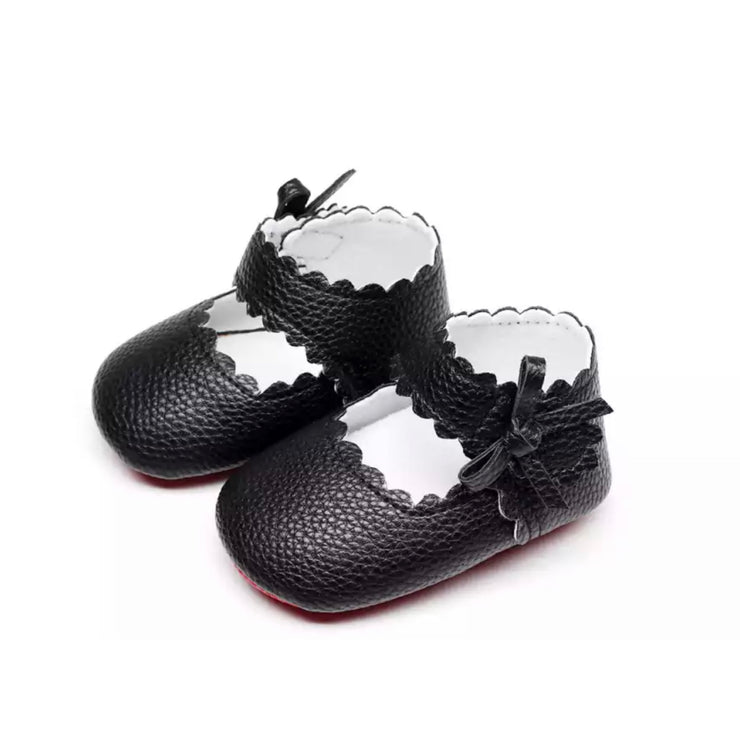 Asher Bow Shoes- Black