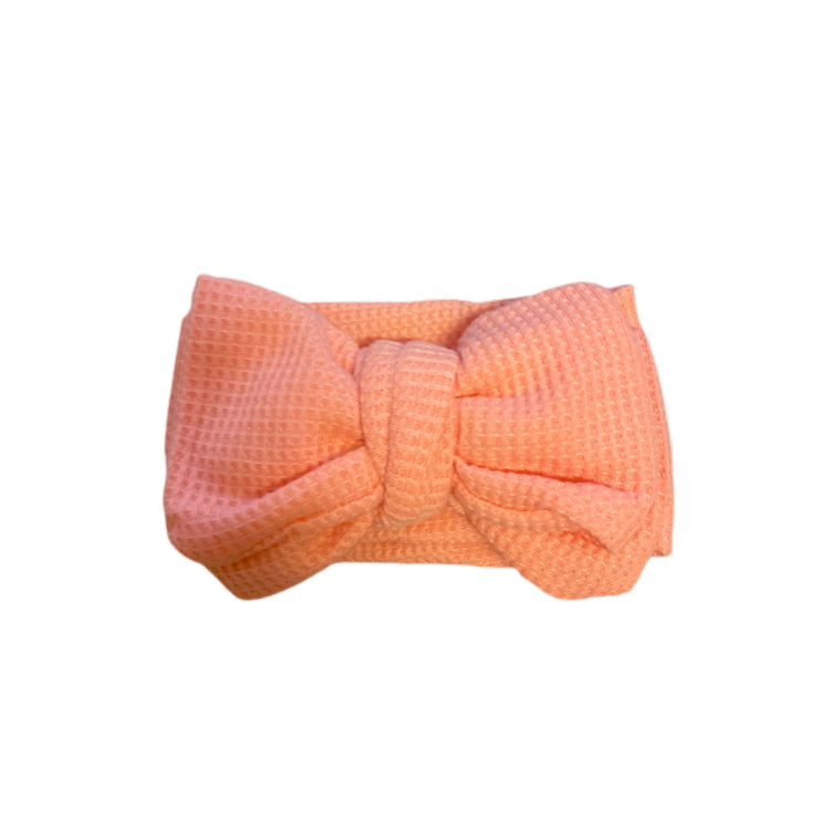 Wilma Waffle Headband- Apricot