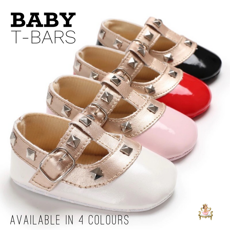 Baby T-Bars- Pink - Bamboletta's Boutique
