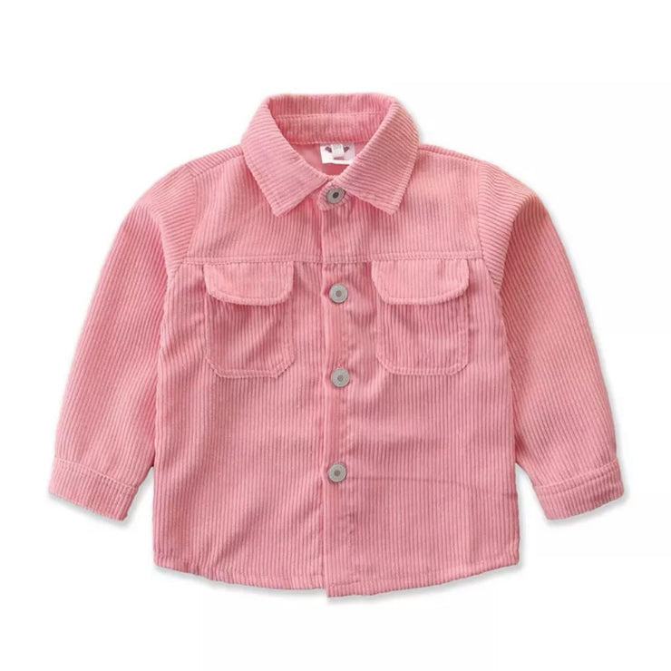 Becky Cord Jacket- Pink