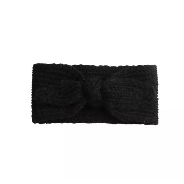 Winter Knitted Headband- Black