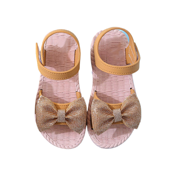 Katy Bow Sandals- Gold