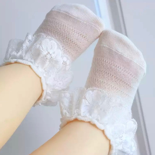 Arianna Frill Socks-White - SEO Optimizer Test
