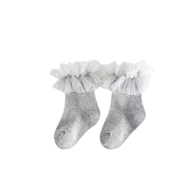 Tallia Tutu Socks- Grey