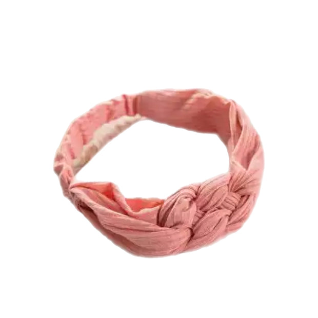 Bonny Braid Headband- Musk Pink