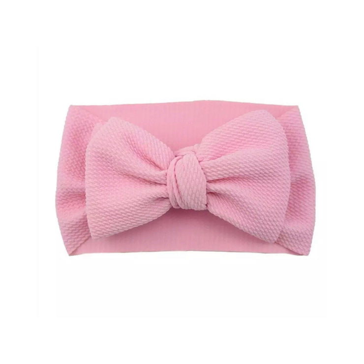Morgan Bow Headband- Pink