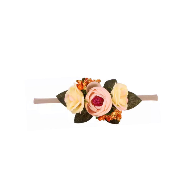 Bouquet Headband- Perfect Peach
