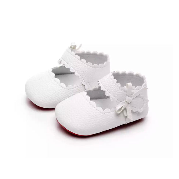 Asher Bow Shoes- White