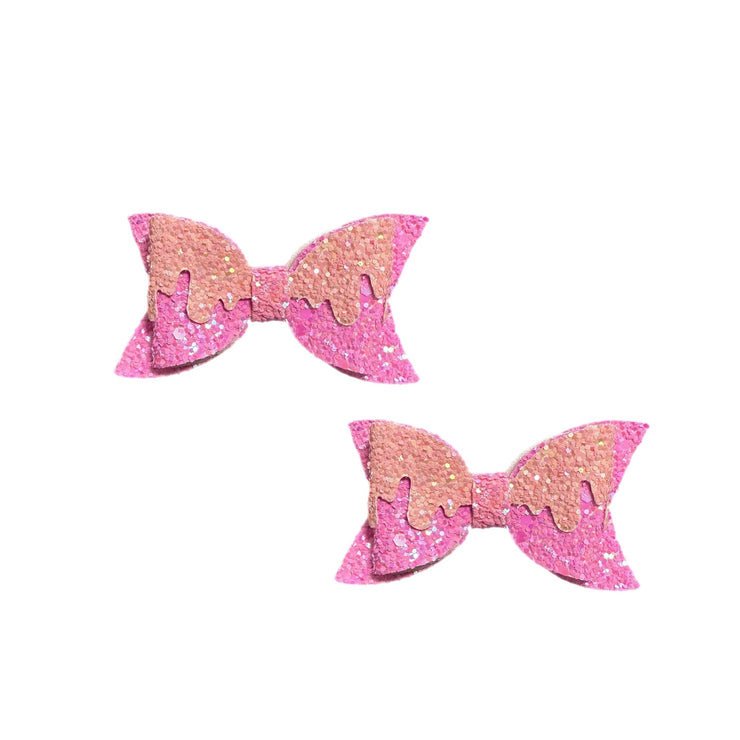 Drita Drip Piggie Bows- Bright Pink