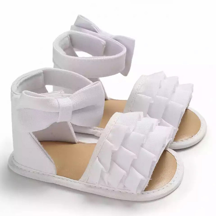 Emaline Ruffle Sandals - White - SEO Optimizer Test