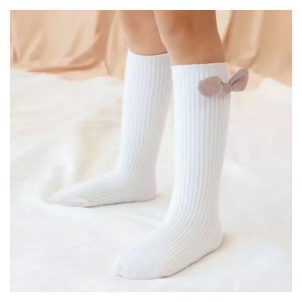 Beth Bunny Bow Socks- White & Pink - SEO Optimizer Test