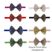 Gracie Pinch Bow Headbands