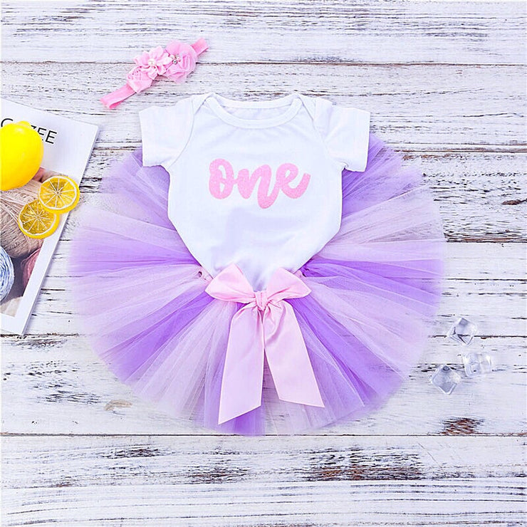 I’m One Birthday Set- Baby Pink & Lilac - Bamboletta's Boutique