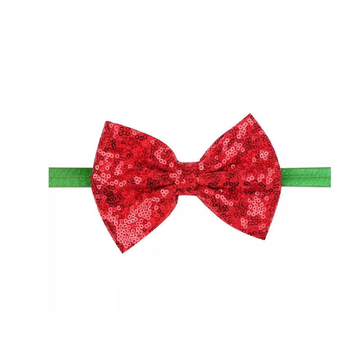 Thea Bow Headband- Sequin Red - SEO Optimizer Test