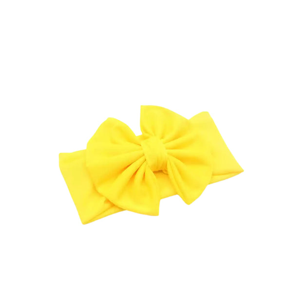 Aria Bow Headband- Yellow