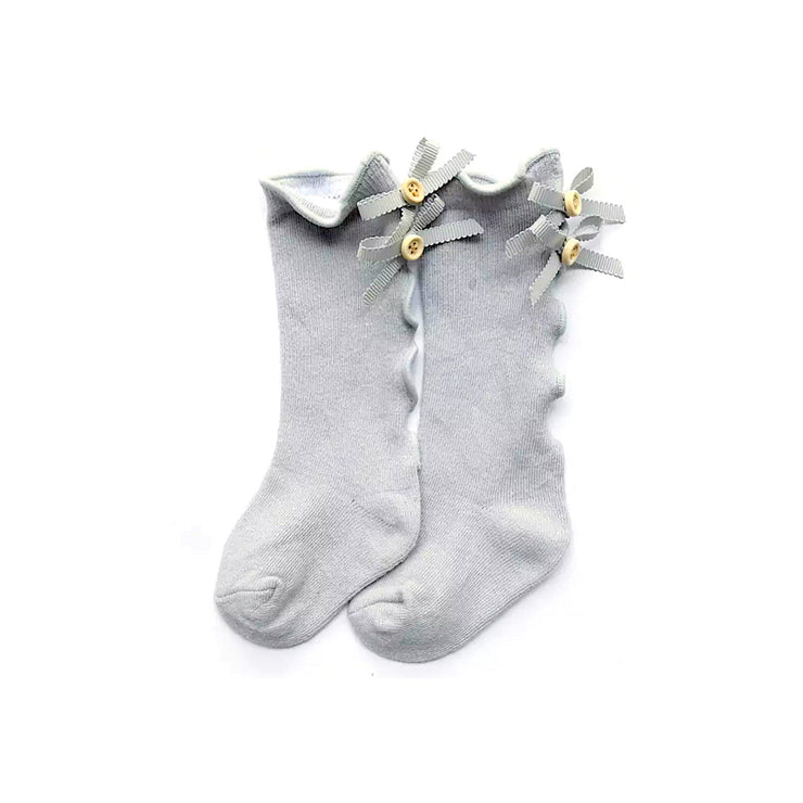 Sweetie Button Socks- Grey - SEO Optimizer Test