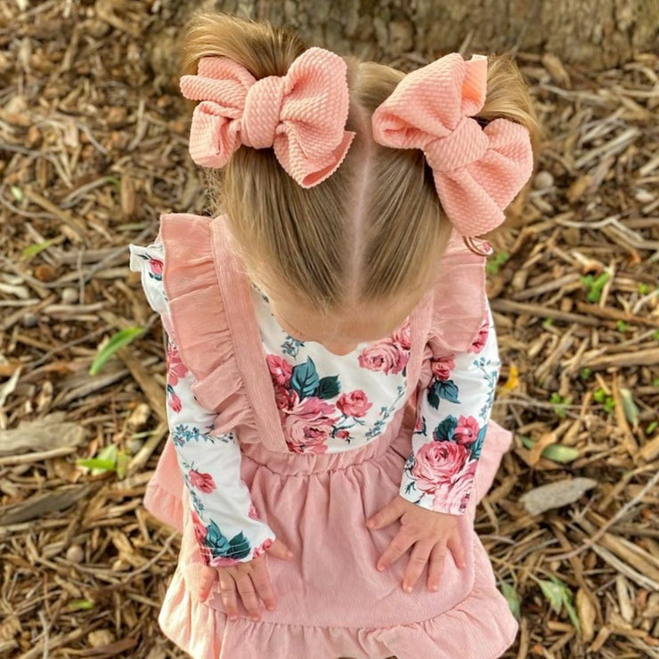 Cate Piggie Bows- Musk Pink