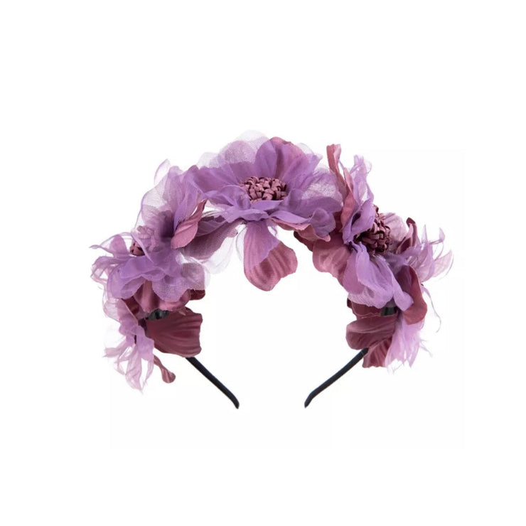 Gracie Flower Headband- Loving Lilac