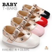 Baby T-Bars- Black - Bamboletta's Boutique