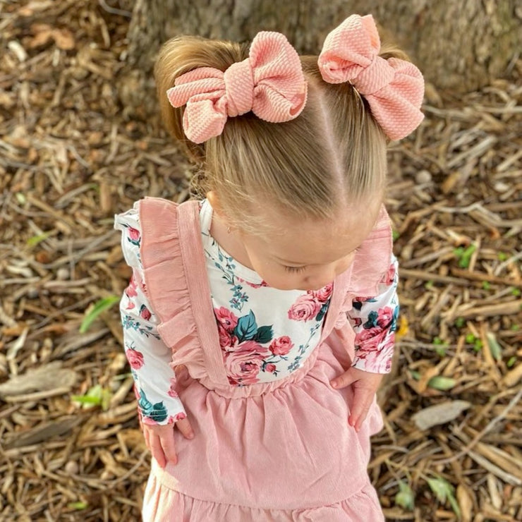 Cate Piggie Bows- Musk Pink