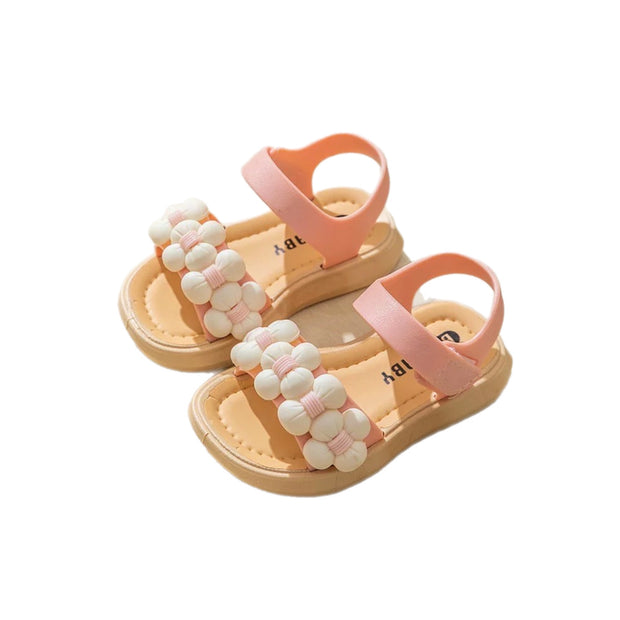 Jenna Flower Sandals- Pink