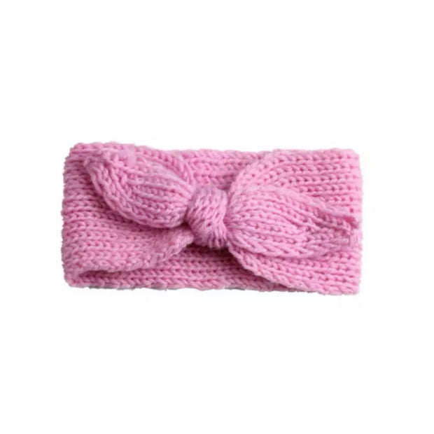 Winter Knitted Headband- Musk Pink