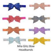 Mila Glitz Bow Headbands