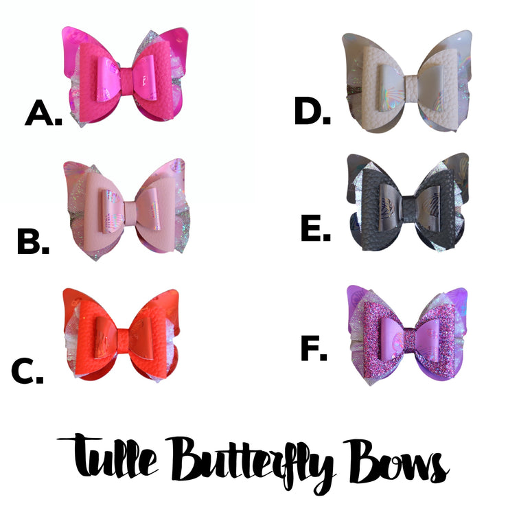 Tulle Butterfly Bows