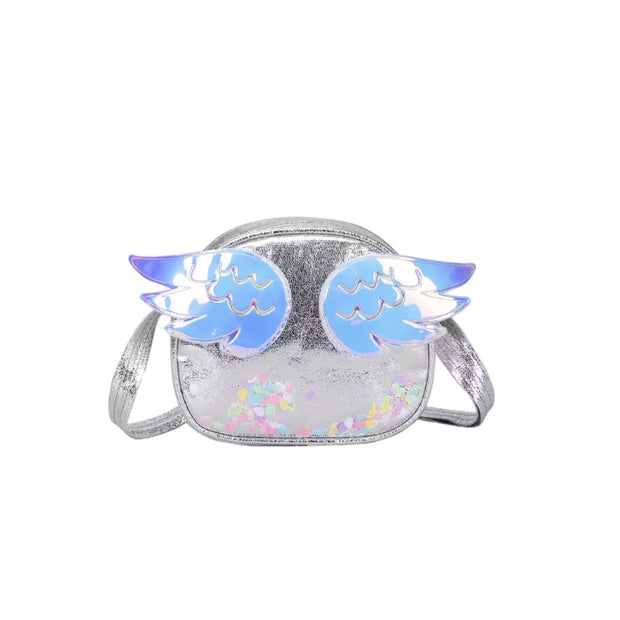Wings Purse- Holographic Silver