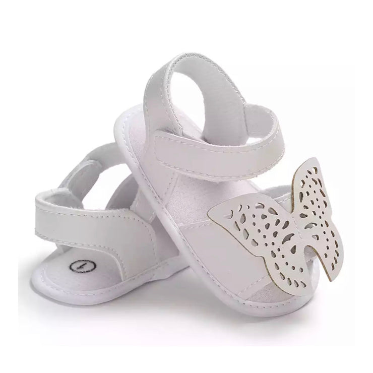 Butterfly Sandals - White