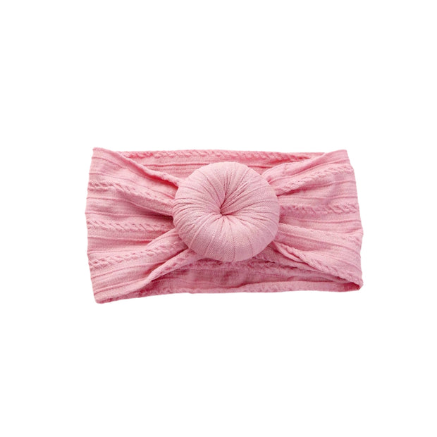 Tia Baby Turban Headband- Pink